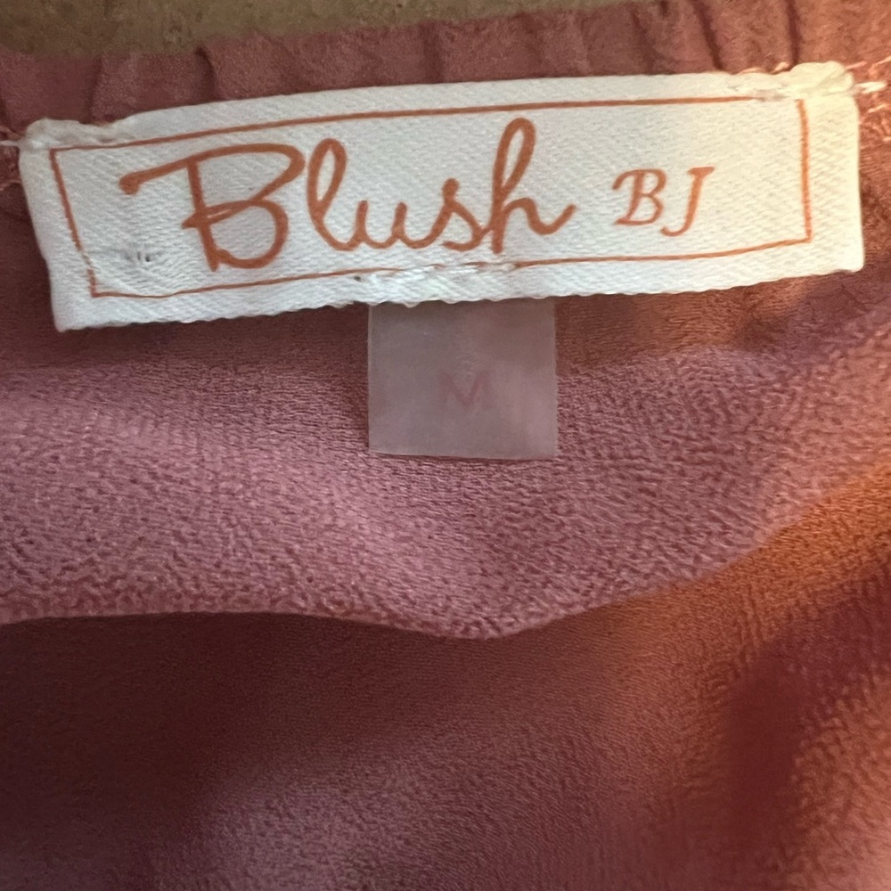 Blush BJ | Medium | Tie-Back/ Open Back | Crop Top | Bell Sleeves - Picture 10 of 10